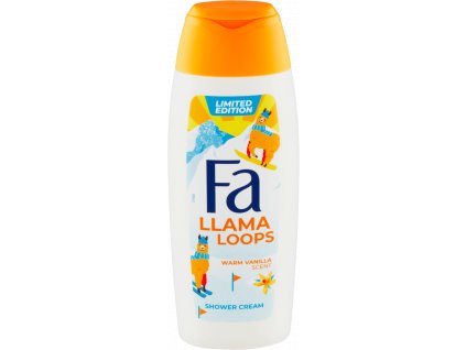Fa Llama Loops sprchový krém - vůně vanilky, 250 ml