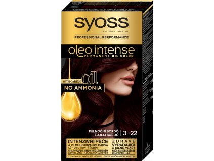 Syoss Oleo Intense 3-22 Půlnoční bordó