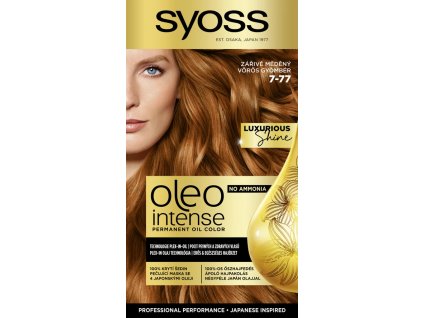 Syoss Oleo Intense 7-77 Zářivě měděný
