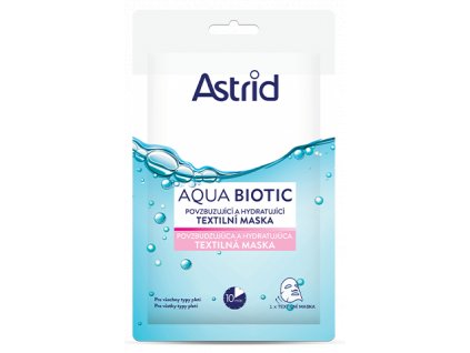 Astrid AQUA BIOTIC povzbuzující a hydratující textilní maska, 20 ml