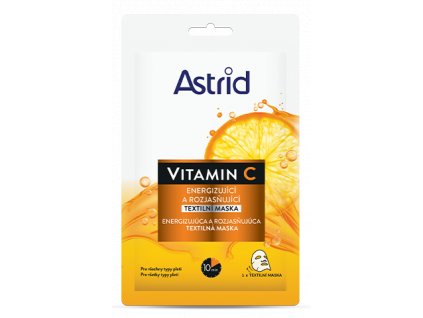 Astrid Vitamin C energizující a rozjasňující textilní maska, 20 ml