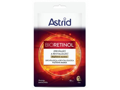 Astrid zpevňující a revitalizující pleťová maska Bioretinol, 20 ml