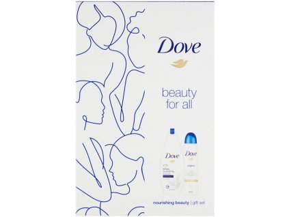 Dove Nourishing beauty dárková kazeta - sprchový gel 250 ml, antiperspirant sprej 150 ml