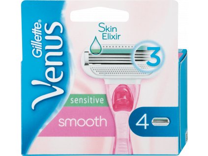 Gillette Venus náhradní holicí hlavice Sensitive Smooth, 4 ks
