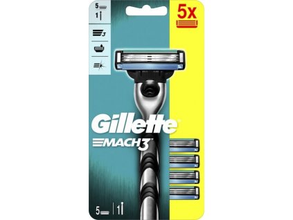 Gillette Mach3 strojek + hlavice 5ks