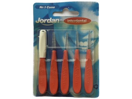 Jordan Interdental Nr. 1 Cone - mezizubní kartáčky 2-5 mm (5 ks)