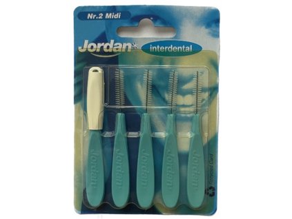 Jordan Interdental Nr. 2 Midi - mezizubní kartáčky 5 mm (5 ks)