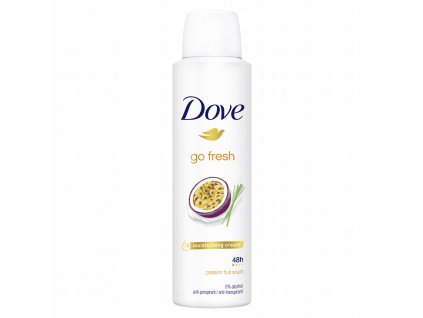 8720181202469 Dove Go Fresh Passion Fruit marakuja a trava Antiperspirant ve spreji 150