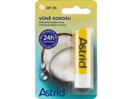 8592297007050 astrid sun of 25 bazlam na rty kokosovy olej vune kokosu 4 8g