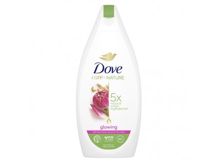 8720181222436 dove care by nature glowing lotus flower rice water sprchovy gel 400 ml