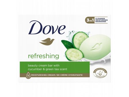 8720182259332 dove refreshing cucumber green tea tuhe mydlo 3 v 1 90 g