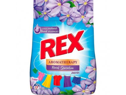 Rex Aromatherapy Essentials Jasmin & Jojoba Oil prací prášek 17 dávek, 1,02 kg
