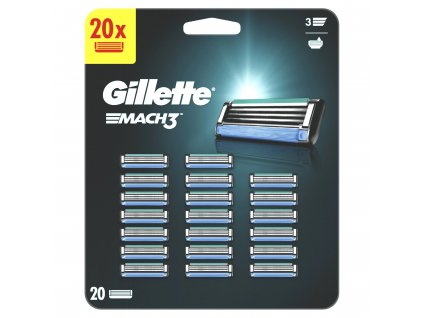 7702018609949 gillette mach3 nahradni hlavice 20 ks