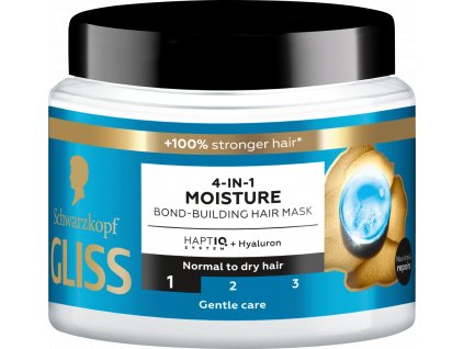 9000101726213 schwarzkopf gliss maska na vlasy 4 v 1 moisture 400 ml