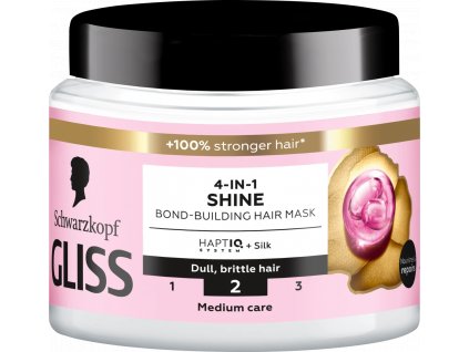 9000101726336 schwarzkopf gliss maska na vlasy 4 v 1 shine 400 ml