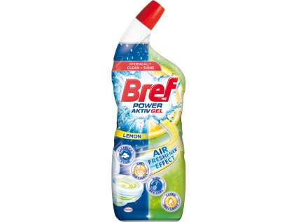 Bref Power Aktiv Gel Lemon WC čistič, 700 ml