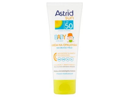 Astrid Sun Baby krém na opalování na obličej a tělo OF 50, 75 ml