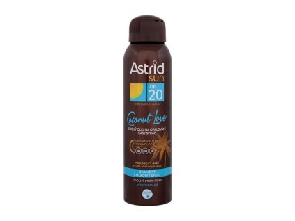 Astrid Sun Coconut Love suchý olej na opalování easy spray OF 20, 150 ml