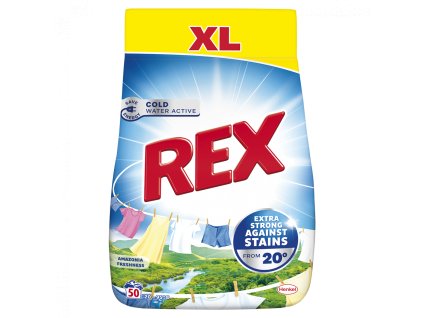 Rex Amazonia Freshness prací prášek, 50 dávek, 3 kg