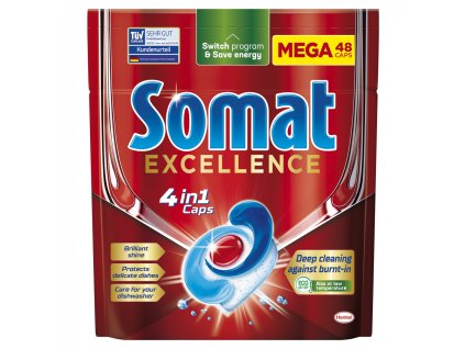 Somat Excellence Tablety do myčky 4v1, 48 ks