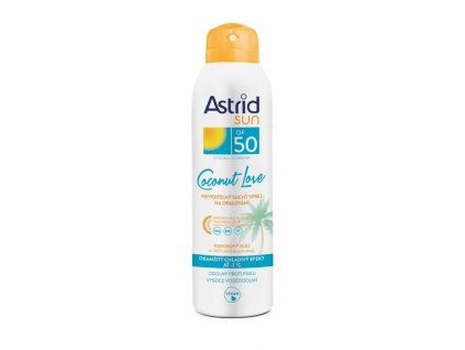 Astrid Sun Coconut Love suchý sprej na opalování OF 50, 150 ml
