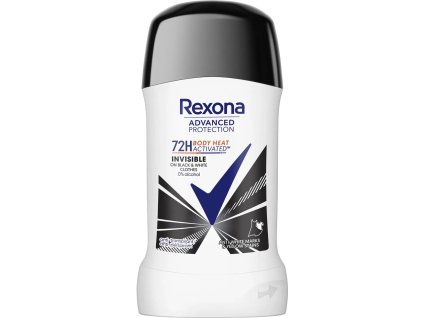 Rexona Advanced Protection Invisible Black & White tuhý antiperspirant, 50 ml