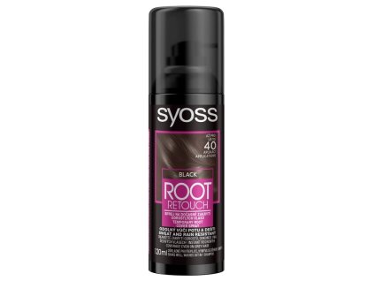 Syoss Root Retouch sprej pro zakrytí odrostů - černý, 120 ml
