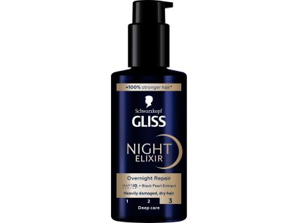 Gliss Overnight Repair noční elixír na vlasy, 100 ml