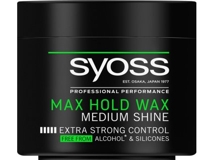Syoss Max Hold Wax vosk na vlasy - maximální fixace a střední lesk, 150 ml