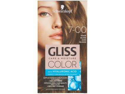 Gliss Color barva na vlasy 7-00 tmavá blond, 60 ml