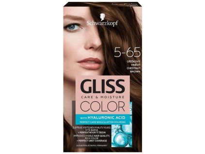 Gliss Color barva na vlasy 5-65 oříškový hnědý, 60 ml