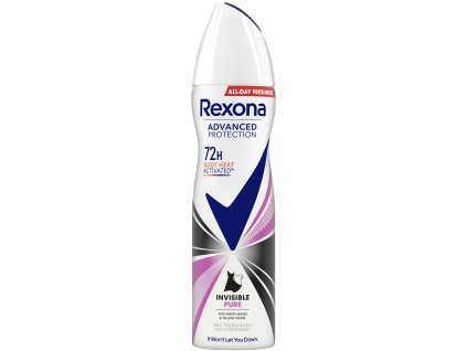Rexona Advanced Protection 72h Invisible Pure antiperspirant, 150 ml