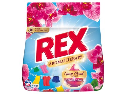 Rex Aromatherapy Orchid Color prací prášek, 18 dávek, 990 g