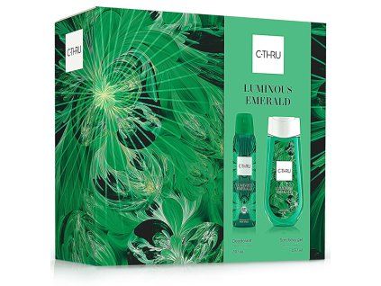 C-Thru Luminous Emerald dárková sada - deosprej 150 ml + sprchový gel 250 ml
