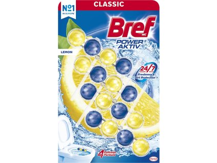 9000101308907 wc blok bref power aktiv lemon s vuni citronu 4x50 g