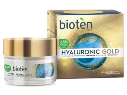 5201314114796 bioten hyaluronic gold vyplnujici denni krem pro zralou plet 50 ml