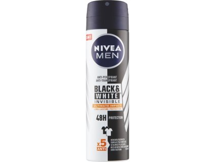 9005800329604 nivea men invisible for black and white ultimate impact deo sprej 150ml