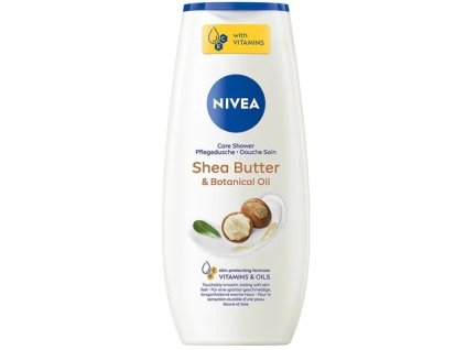 9005800343648 nivea shea butter botanical oil sprchovy gel