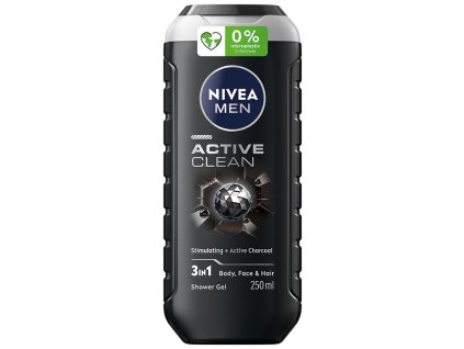 9005800243283 nivea men active clean sprchovy gel 3v1
