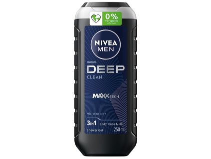 9005800298764 nivea men deep clean sprchovy gel 3v1