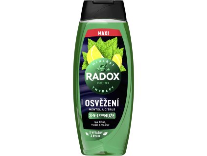 8720181339066 radox osvezeni mentol a citrus sprchovy gel 3v1 pro muze