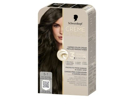 9000101744781 schwarzkopf creme supreme 5 1 chladna svetla hneda barva na vlasy