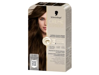 9000101746105 schwarzkopf creme supreme 5 60 svetla cokoladova hneda barva na vlasy