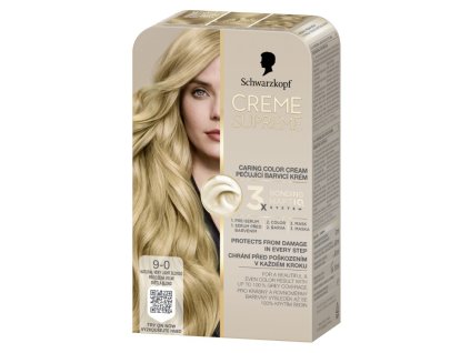 9000101747201 schwarzkopf creme supreme 9 0 prirozena velmi svetla blond barva na vlasy