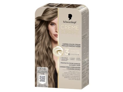 9000101747461 schwarzkopf creme supreme 7 16 chladna popelava blond barva na vlasy