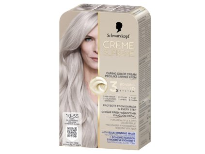 9000101747621 schwarzkopf creme supreme 10 55 cool silverblond chladna stribrna blond barva na vlasy