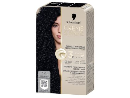 9000101747829 schwarzkopf creme supreme 1 1 cool black chladna cerna barva na vlasy