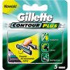 Gillette Contour Plus náhradní hlavice, 5 ks