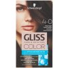 Gliss Color barva na vlasy 4-0 přirozený tmavě hnědý, 60 ml