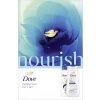 Dove Nourish dárková sada sprchový gel 225 ml + antiperspirant sprej 150 ml